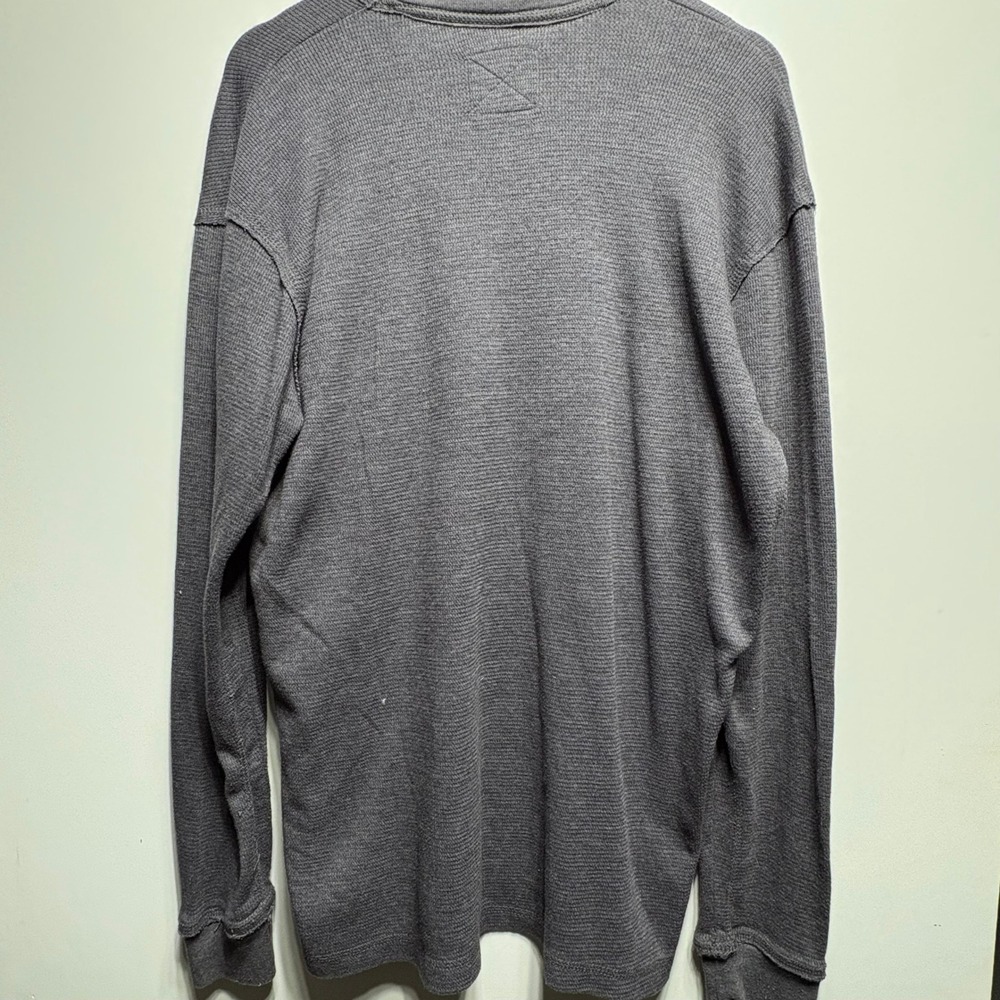 Champion Purdue Boilermakers Thermal Shirt Mens XL Gray Waffle Knit Long Sleeve - Picture 3 of 3